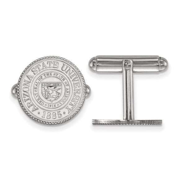 Sterling Silver Arizona State University Crest Cuff Links
